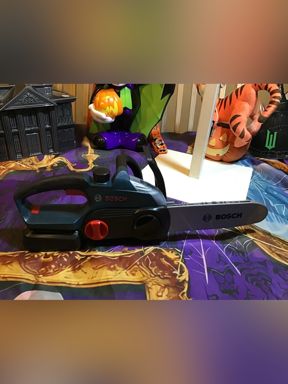 Theo Klein Bosch toy chainsaw child works